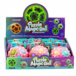 Magic Ball Puzzle Fluorescent Studs 7cm Mix
