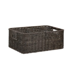 Basket BASILE 37x27xH15cm, dark