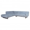 Corner sofa HASSO LC, silver grey