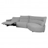 Corner sofa CANNES RC electric recliner, grey