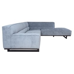 Corner sofa HASSO RC, silver grey