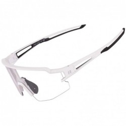 Rockbros 10172 UV400 white photochromic cycling glasses