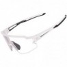 Rockbros 10172 UV400 white photochromic cycling glasses