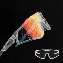 Rockbros SP291 UV400 white photochromic cycling glasses