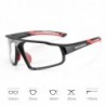 Rockbros SP216BK UV400 photochromic cycling glasses, black and red