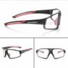 Rockbros SP216BK UV400 photochromic cycling glasses, black and red