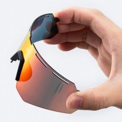 Rockbros 189114 polarised cycling glasses with UV protection and prescription insert, grey