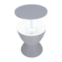 Bar set BELLE 3 in 1, grey plastic