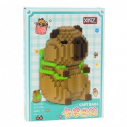 3D Construction Blocks Capybara With Green Backpack 1606pcs.