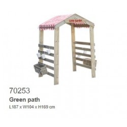 CLASSIC WORLD EDU Drewniana Brama Ogrodowa Pergola Kwietnik