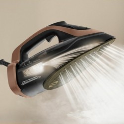 Tefal Ultimate Power Pro FV9E50 Dry & Steam iron Durilium AirGlide Autoclean soleplate 3200 W Black, Copper