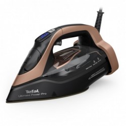 Tefal Ultimate Power Pro FV9E50 Dry & Steam iron Durilium AirGlide Autoclean soleplate 3200 W Black, Copper