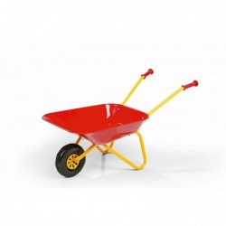Red metal wheelbarrow for...