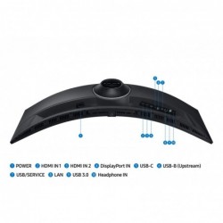 Samsung S95UC computer monitor 124.5 cm (49") 5120 x 1440 pixels DQHD LCD Black