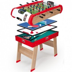 SMOBY Table Powerplay 4in1 Lauajalgpall Piljard Tennis Hoki