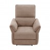 Recliner armchair DAMIKA with electric mechanism, light brown