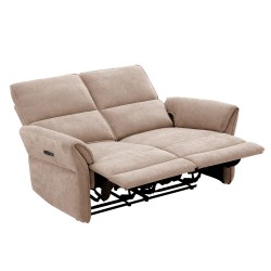 Diivan DAMIKA 2-kohaline elektriline recliner 143x92xH103cm, helepruun