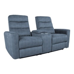 Diivan GASTON 2-kohaline elektriline recliner 182x85xH104cm, sinine