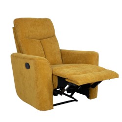 Tugitool GEMMA manuaalne recliner 89x98xH106cm, tumekollane
