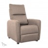Recliner armchair ZAC with push back mechanism, beige