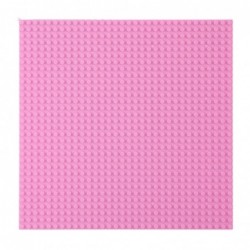 Construction Board for Building Blocks Pink 25.5x25.5 cm