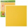 Construction Board for Building Blocks Yellow 25.5x25.5 cm