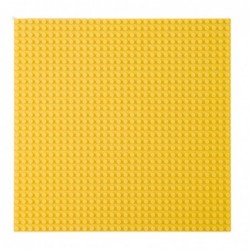 Construction Board for Building Blocks Yellow 25.5x25.5 cm