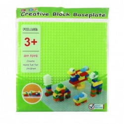 Construction Board for Building Blocks Light Green 25.5x25.5 cm