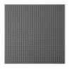Construction Board for Building Blocks Gray 25.5x25.5 cm
