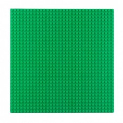 Construction Board for Building Blocks Dark Green 25.5x25.5 cm