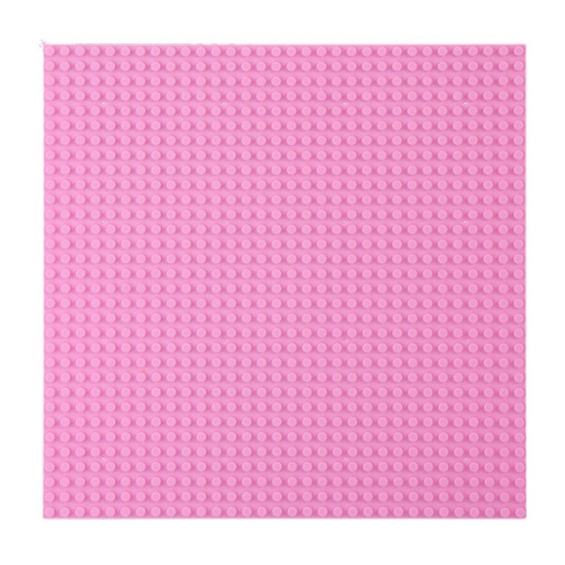 Construction Board for Building Blocks Pink 40x40cm