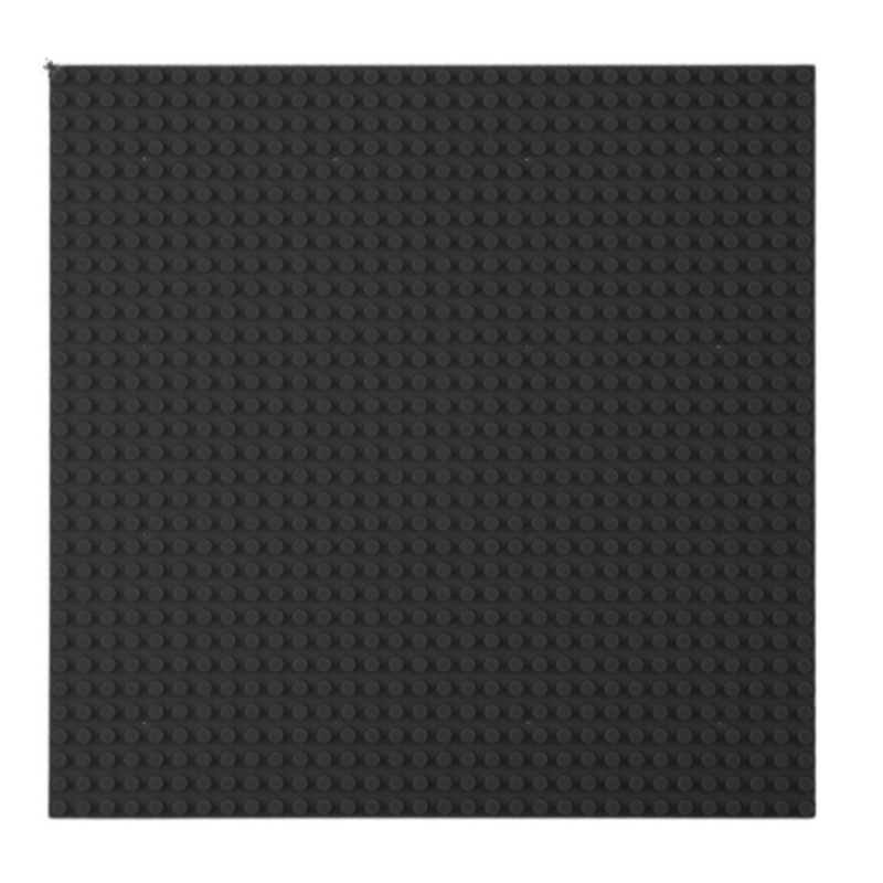 Construction Board for Building Blocks Black 40x40cm