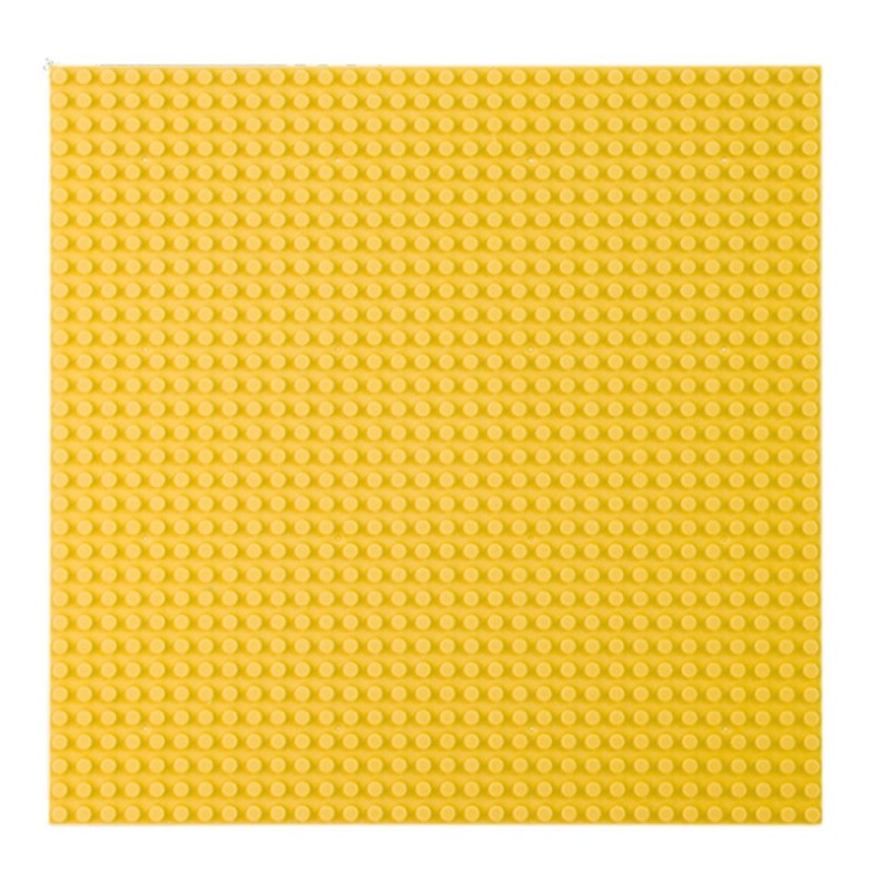 Construction Board for Building Blocks Yellow 40x40cm