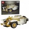 Construction Bricks Vintage Classic Car K500 White and Gold 952 pcs.