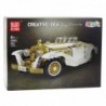 Construction Bricks Vintage Classic Car K500 White and Gold 952 pcs.