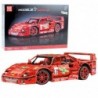 Construction Bricks Sports Car Racing Red 1:10 2688 pcs.