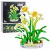 Construction Blocks Flower in Pot Narcissus Yellow and White 623 pcs.