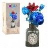 Construction Bricks Bouquet of Flowers in a Vase Red and Blue 358 pcs.