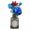 Construction Bricks Bouquet of Flowers in a Vase Red and Blue 358 pcs.