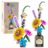 Construction Blocks Bouquet of Colorful Flowers in a Vase 387 pcs.