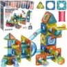 WOOPIE Klocki Magnetyczne Konstrukcyjne 3D Zestaw Edukacyjny Tor Kulkowy 42 el.