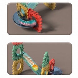 WOOPIE Klocki Magnetyczne Konstrukcyjne 3D Zestaw Edukacyjny Tor Kulkowy 228el.