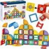 WOOPIE Klocki Magnetyczne Konstrukcyjne 3D Zestaw Edukacyjny Zamek 100el.