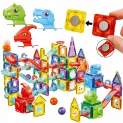 WOOPIE Klocki Magnetyczne Konstrukcyjne 3D Zestaw Edukacyjny Tor Kulkowy 170el.