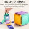 WOOPIE Klocki Magnetyczne Konstrukcyjne 3D Zestaw Edukacyjny Zamek Pojazdy110el..