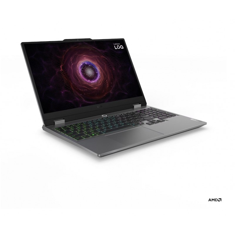 Lenovo LOQ 15ARP9 15.6 FHD AMD R7 7435HS/24GB/512GB/NVIDIA GF RTX 4050 6GB/WIN11 Home/Nordic Backlit kbd/Grey/2Y