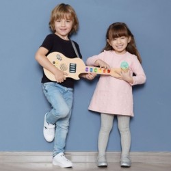 CLASSIC WORLD Wooden Luminous Electric Guitar for Children