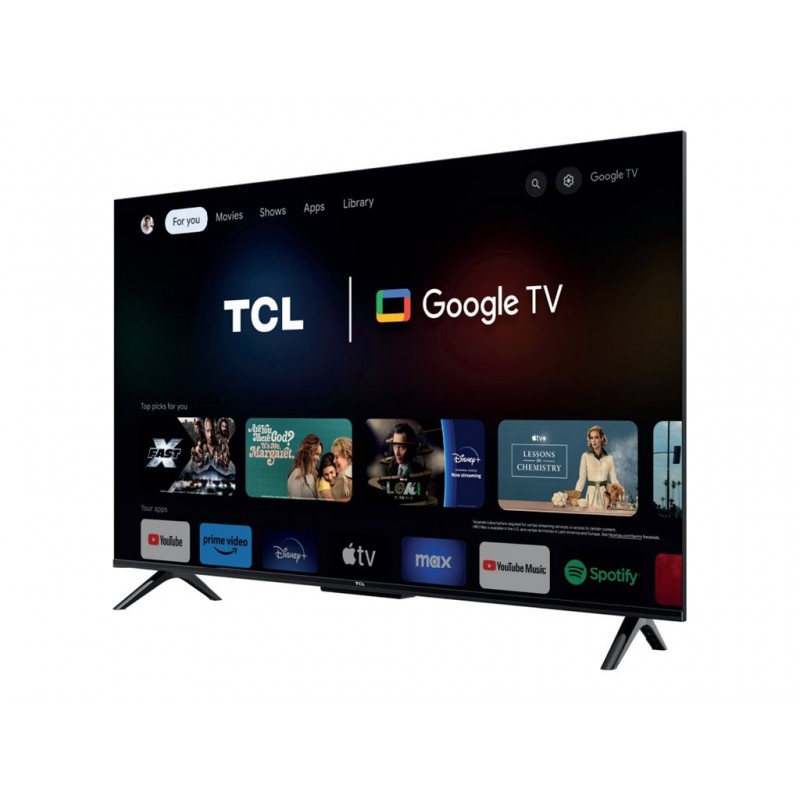 TCL 4K QLED TV 55T69C 55 Smart TV Google TV UHD Black