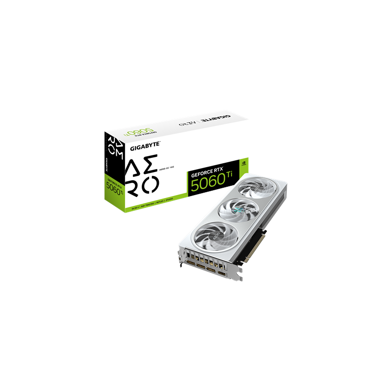 Gigabyte GeForce RTX 5060 Ti AERO OC 16G NVIDIA 16 GB GeForce RTX 5060 Ti GDDR7 HDMI ports quantity 1 PCI-E