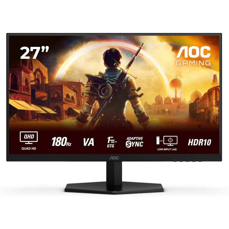 AOC Q27G42XNE 27 " VA QHD 16:9 180 Hz 1 ms 2560 x 1440 pixels 300 cd/mu00b2 HDMI ports quantity 2 |